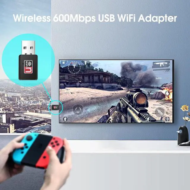 Alt view image 5 of 6 - 1 pcs Mini USB 150Mbps WiFi Wireless Adapter Receiver External Network Card Adapter Wifi Dongle 802.11n/b/g For Macbook Win10/8