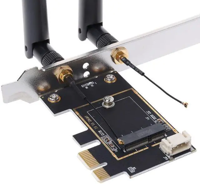 Alt view image 6 of 6 - 1 pcs 1Set M.2 NGFF to PCI E Converter Desktop Wireless WiFi Bluetooth Network Card Adapter Board Converter Kit New