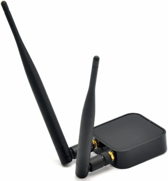Alt view image 2 of 6 - 1 pcs 802.11ac Dual Band 1200Mbps RTL8812AU Network Wireless WLAN USB WiFi Adapter + 6dBi WiFi Antenna for Kali Linux/Windows 7/8/10