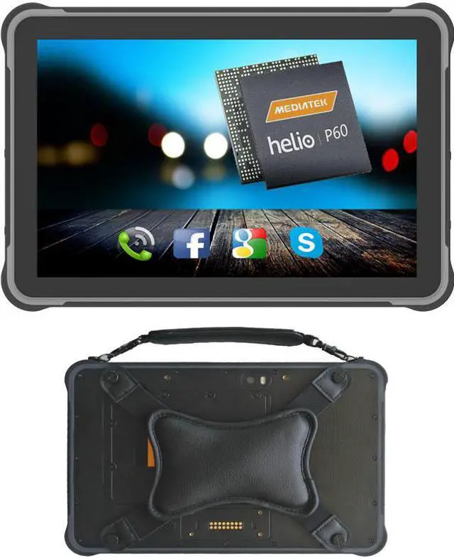 Alt view image 2 of 5 - Sincoole 10.1 inch Android 11 Rugged Tablet PC with 4G ram +64G rom, 4G lte CPU: MT6771 8cores 2.0GHz camera: rear 13mp, front: 5mp 4G lte, wifi bt gps nfc industrial tablet pc, rugged pda
