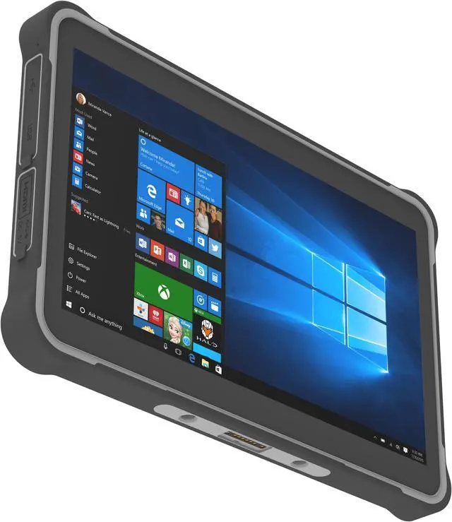 Alt view image 4 of 7 - Sincoole 4G LTE windows 10 pro 10 inch rugged tablet PC with WIFI GPS front NFC 4GB ram 64GB rom IP65 grade and 1.5m dropping RJ45 RS232 usb2.0 usb3.0 HDMI DC slot industrial tablet PC windows PDA