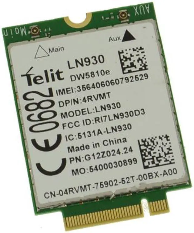 Main image of Dell OEM Wireless 5810E DW5810e M.2 Mobile Broadband 4G LTE WWAN Card 4RVMT