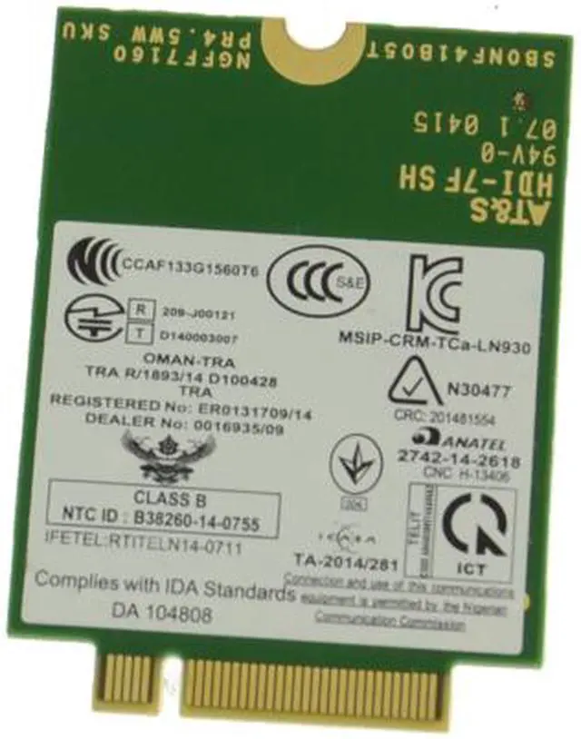 Alt view image 2 of 2 - Dell OEM Wireless 5810E DW5810e M.2 Mobile Broadband 4G LTE WWAN Card 4RVMT
