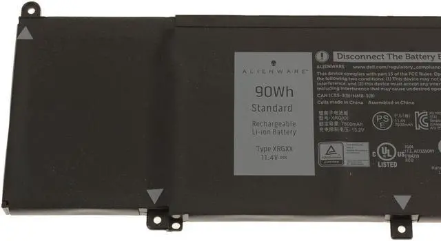 Alt view image 2 of 4 - New Dell OEM Original Alienware m15 m17 90Wh 6-cell Laptop Battery XRGXX