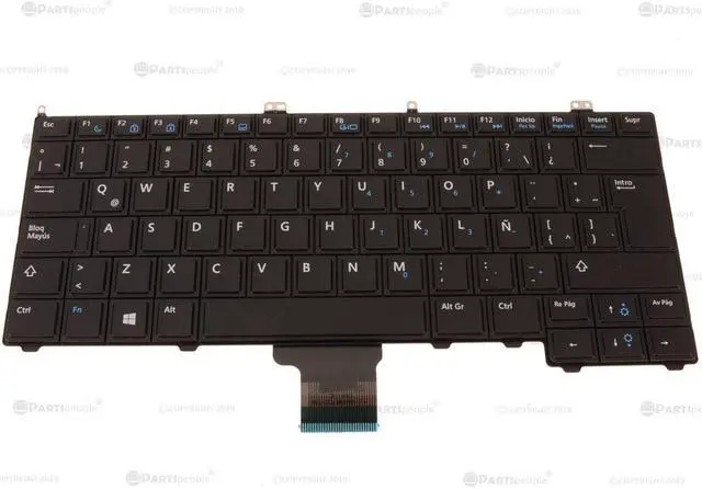 Main image of New SPANISH Dell OEM Latitude E7240 Laptop Keyboard Non-Backlit FJF0G