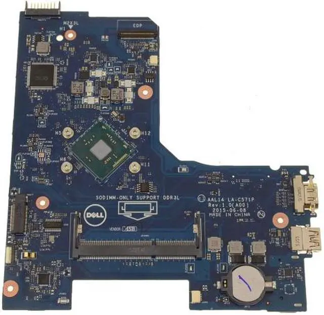 Main image of Dell OEM Inspiron 5552 Motherboard System Board  Intel Celeron 1.6Ghz 6KW6N
