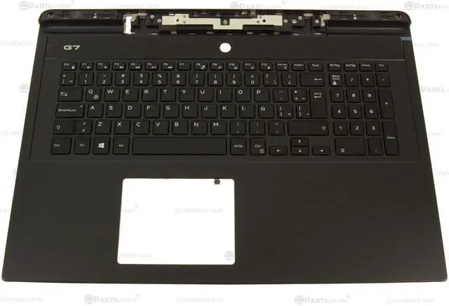 Main image of Spanish Dell OEM G Series G7 7790 Palmrest Keyboard Laptop Keyboard TPT36