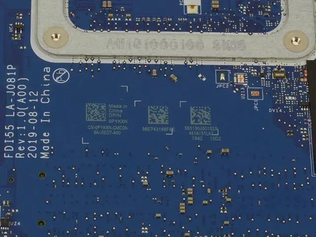 Alt view image 3 of 8 - Dell OEM Inspiron 5593 Motherboard System Board Core i5 Motherboard PYKXN