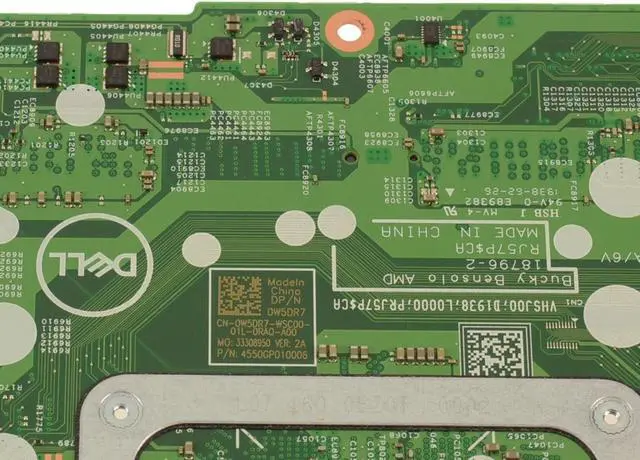 Alt view image 3 of 8 - Dell OEM Inspiron 5485 Motherboard System Board AMD Ryzen Motherboard W5DR7