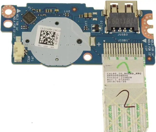 Alt view image 3 of 3 - Dell OEM Inspiron 3584 USB SD Card Reader IO Circuit Board  VHP8K
