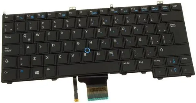 Main image of New Spanish Dell OEM Latitude E7440 Laptop Keyboard Non-Backlit NX01T