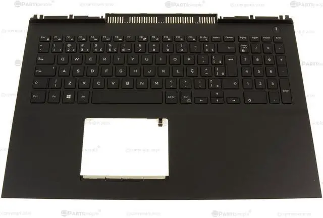 Main image of Brazilian Dell OEM Inspiron 7567 7566 Palmrest Backlit Laptop Keyboard XW8N9