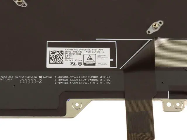 Alt view image 3 of 6 - New SPANISH OEM Alienware 17 R5 Backlit Laptop Keyboard Assembly Spanish 18JFN