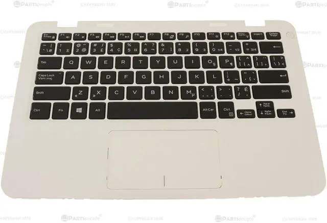 Main image of French English Dell OEM Inspiron 3180 Palmrest Touchpad Laptop Keyboard 71N55