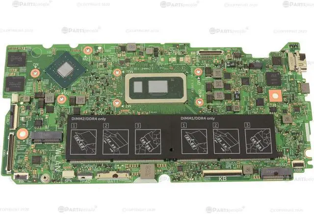 Alt view image 3 of 6 - Dell OEM Inspiron 7791 2-in-1 Motherboard System Board Core Motherboard 850TM