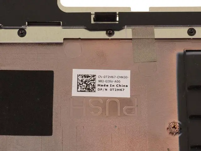 Alt view image 3 of 6 - Dell OEM Precision 7540 Touchpad Palmrest Assembly  Smart Card Reader T2M67