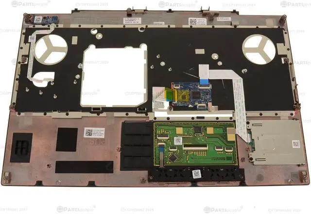Alt view image 2 of 6 - Dell OEM Precision 7540 Touchpad Palmrest Assembly  Smart Card Reader T2M67