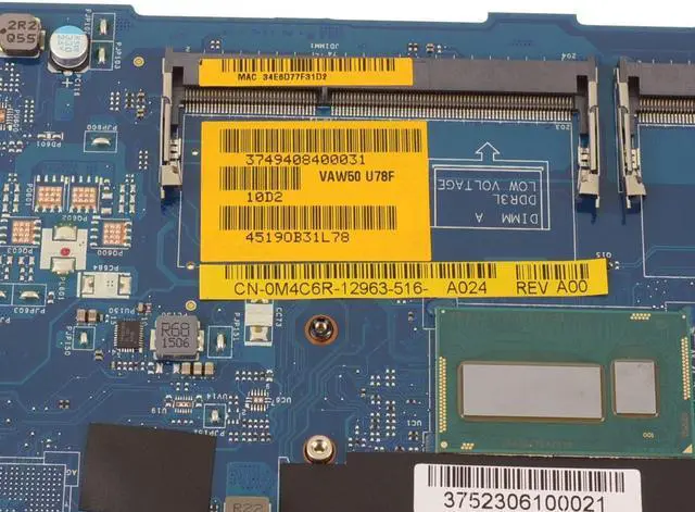 Alt view image 3 of 7 - Dell OEM Latitude E5540 Laptop Motherboard System Mainboard Motherboard M4C6R