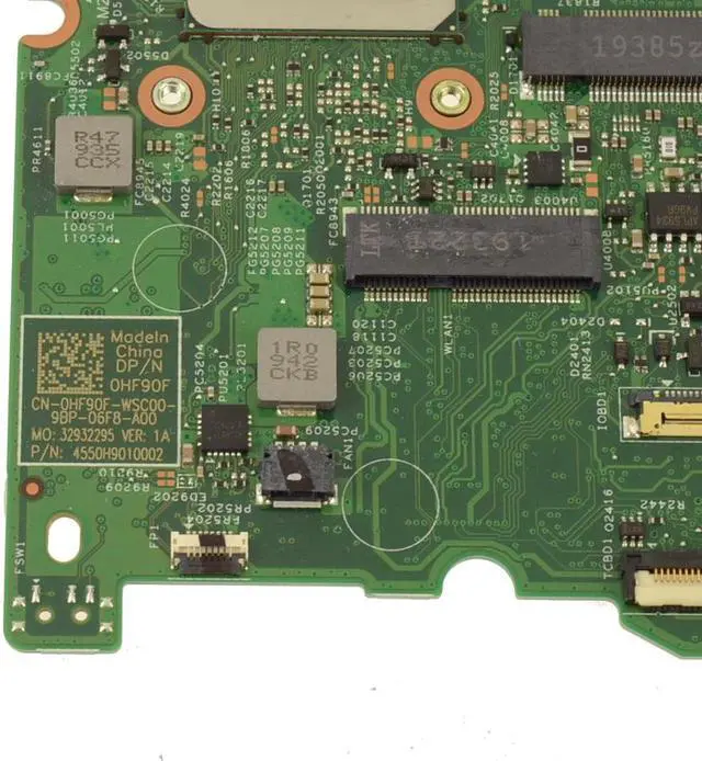 Alt view image 3 of 5 - Dell OEM Inspiron 7391 2-in-1 Motherboard System Board Core Motherboard HF90F