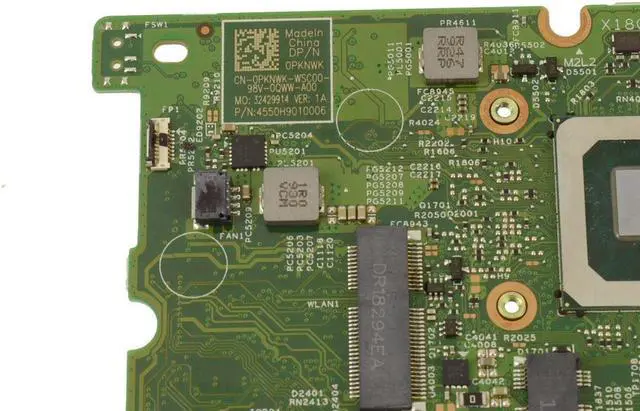 Alt view image 4 of 10 - Dell OEM Inspiron 7391 2-in-1 Motherboard System Board Core Motherboard PKNWK