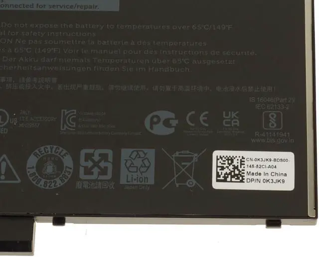 Alt view image 20 of 20 - Dell Latitude E5470 E5570 Precision 3510 4-cell 62Wh OEM Original Battery 6MT4T