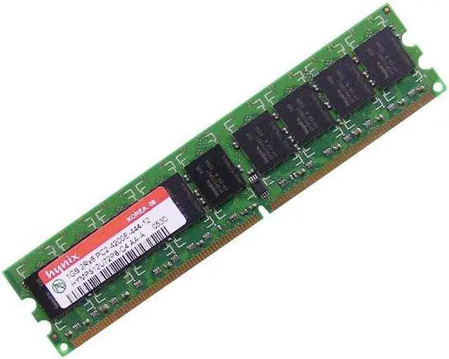 Main image of Dell OEM DDR2 533Mhz 1GB PC2-4200E ECC RAM Memory Stick HYMP512U72P8-C4
