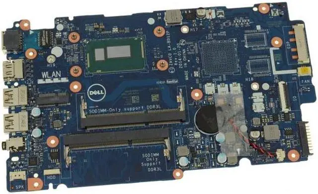 Alt view image 2 of 5 - Dell OEM Inspiron 5542 Motherboard System Board i3 1.7GHz  Intel Graphics 9P5MC