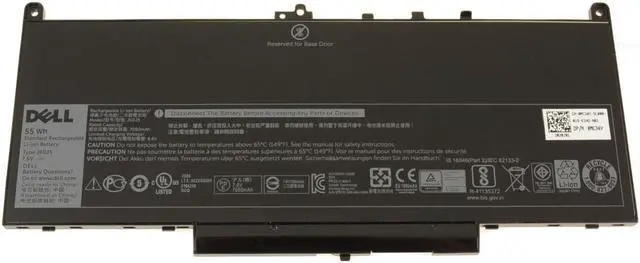 Alt view image 4 of 13 - New Dell Latitude E7470 E7270 4-cell 55Wh OEM Original Laptop Battery J60J5