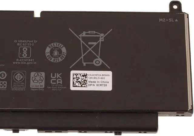 Alt view image 4 of 6 - Dell PKWVM Replacement Battery For Select Dell Precision Models - 6-cell - 95 Wh - 11.4 V - Lithium-ion