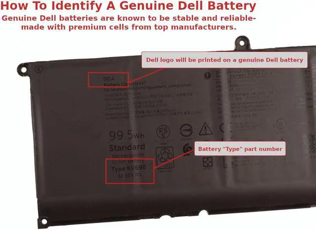 Alt view image 2 of 4 - New  Dell OEM Original Precision 5680 5690 99.5Wh 6-cell Laptop Battery KV690