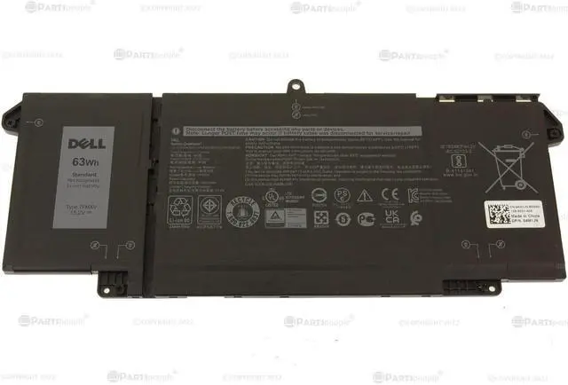 Alt view image 2 of 6 - Dell 7FMXV Replacement Battery For Select Latitude Models - 4-cells - Lithium-ion - 63 Wh - 15.2 Volts