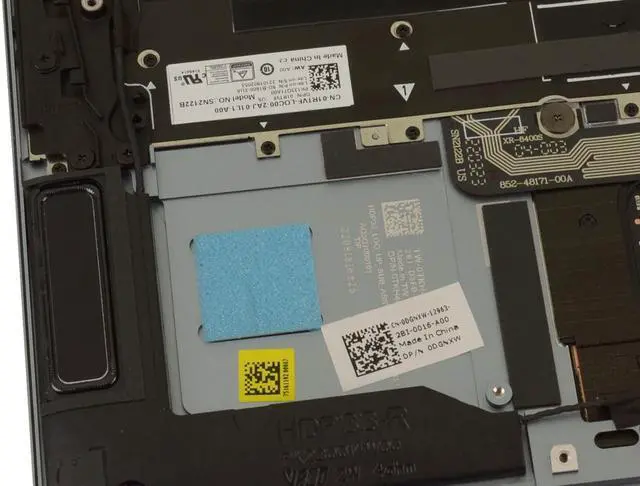 Alt view image 4 of 4 - Dell TKH4F DGNXW Palmrest with Keyboard and Touchpad Assembly for XPS 13 9315 - US English - Backlit - Sky / Light Blue