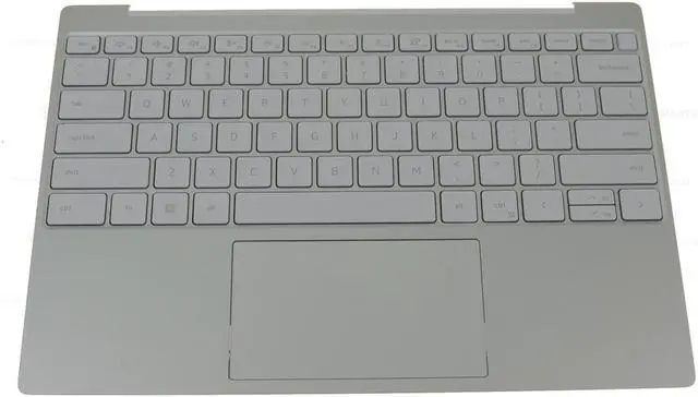 Alt view image 2 of 4 - Dell TKH4F DGNXW Palmrest with Keyboard and Touchpad Assembly for XPS 13 9315 - US English - Backlit - Sky / Light Blue