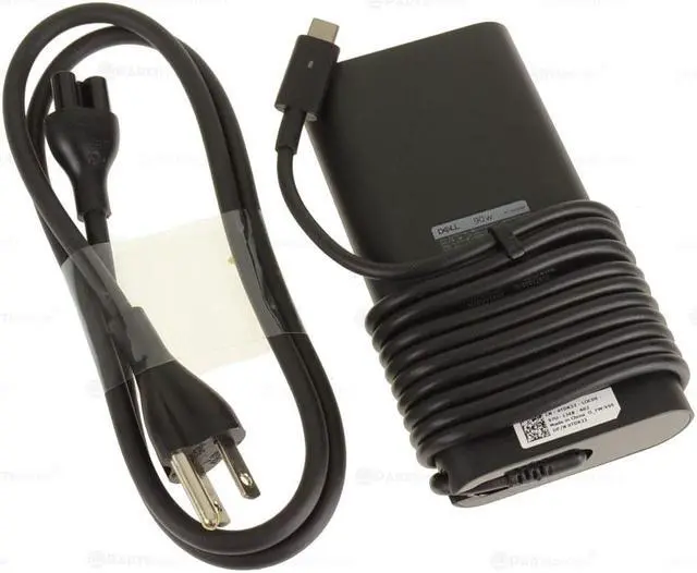 Alt view image 13 of 14 - New Dell OEM 90-watt AC Power Adapter Charger USB Type-C 90W TDK33 R2M8K