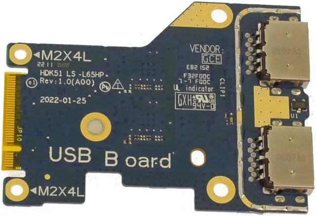 Alt view image 2 of 3 - Dell OEM G Series G15 5520 5521 Special Edition USB 3.2 Ports Right Side  5GT6R