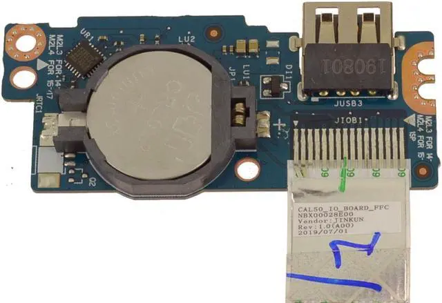 Alt view image 4 of 4 - Dell OEM Inspiron 3593 CMOS USB SD Card Reader IO Circuit Board XP8P6