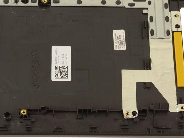 Alt view image 4 of 7 - Dell 5MD22 Palmrest and US Qwerty Non Backlit Keyboard Assembly for Inspiron 3520, 3525, 3530 Models With USB-C Port - Carbon Black
