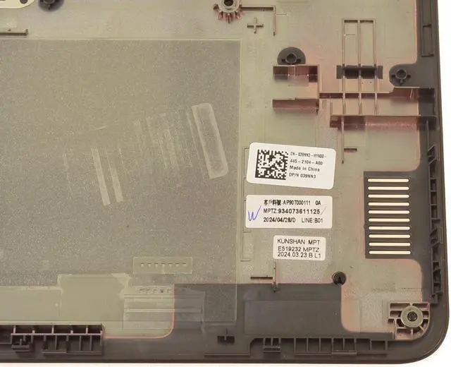 Alt view image 3 of 4 - New Dell OEM Chromebook 3120 Laptop Bottom Base Cover Assembly WWAN 39NN3