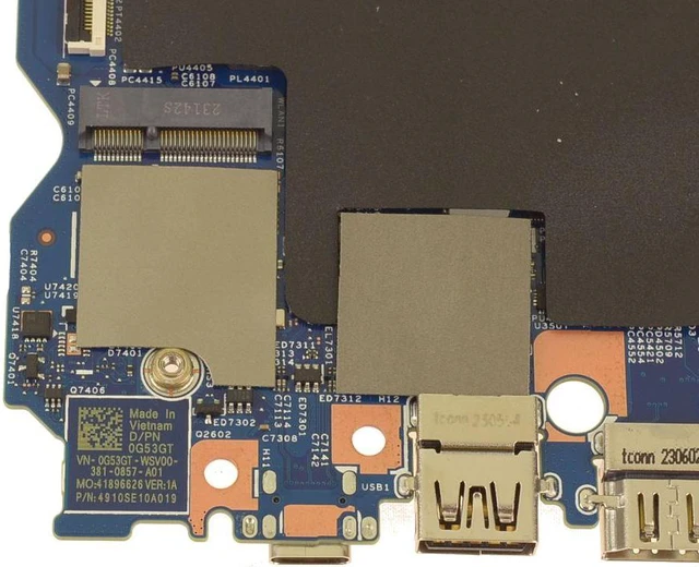 Alt view image 4 of 5 - Dell Latitude 3340 / Latitude 3340 2 In 1 Laptop Motherboard - Intel i5-1335U CPU - Integrated Graphics - 8GB LPDDR5 On-board RAM