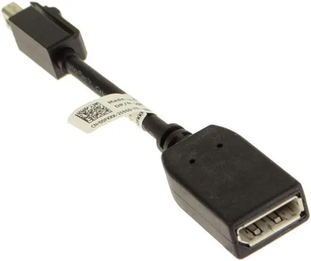 Alt view image 2 of 4 - Dell OEM DisplayPort Female to Mini-DisplayPort Male Dongle Adapter Cable 0FKKK