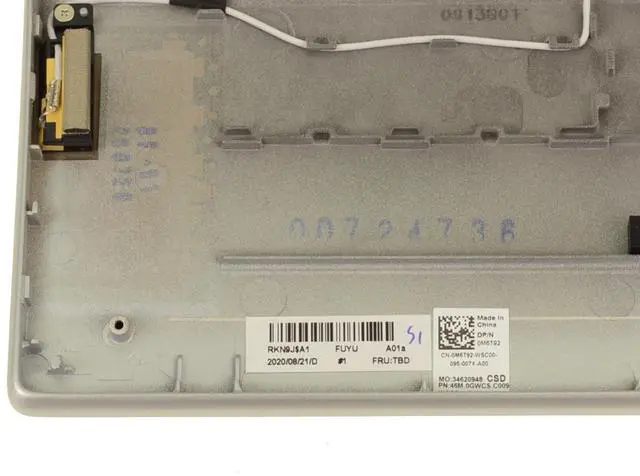 Alt view image 3 of 5 - New US INTL Dell OEM Inspiron 7391 Laptop Keyboard Palmrest Assembly M6T92 RKN9J