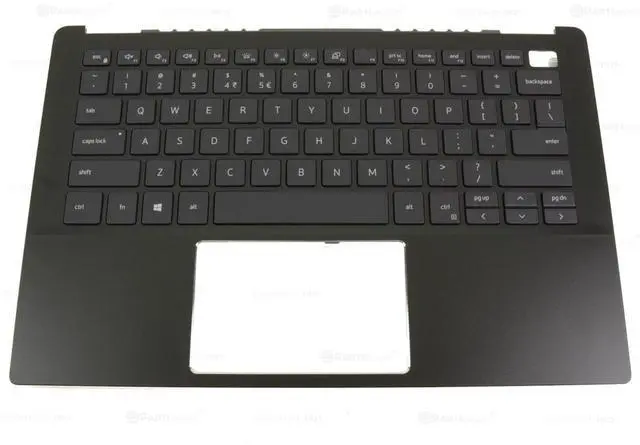 Main image of US Intl Dell OEM Inspiron 5390 Latitude 3301 Palmrest Laptop Keyboard 05FH1