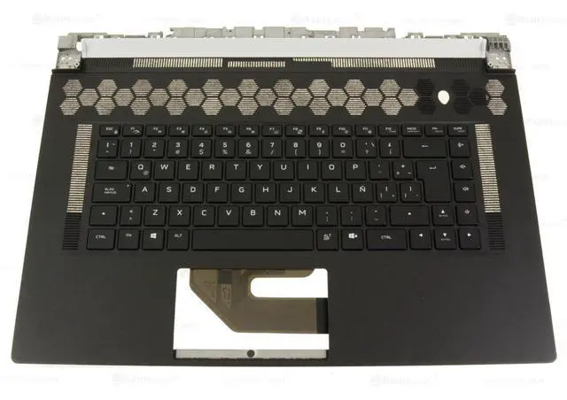 Main image of New Spanish Dell OEM Alienware x17 R1 x17 R2 Palmrest Keyboard Assembly 35TNW
