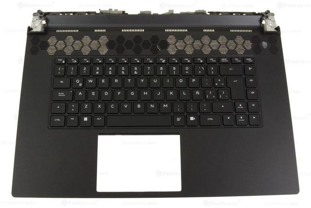 Main image of New Spanish OEM Alienware m17 R5 AMD Palmrest Keyboard Assembly 7X7FH