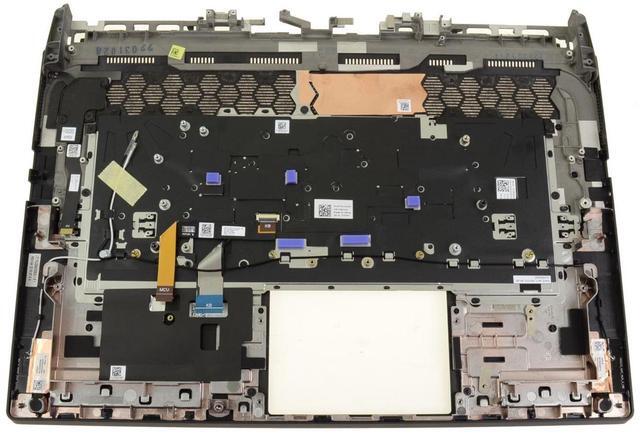 Alt view image 2 of 7 - New Spanish OEM Alienware m17 R5 AMD Palmrest Keyboard Assembly 7X7FH