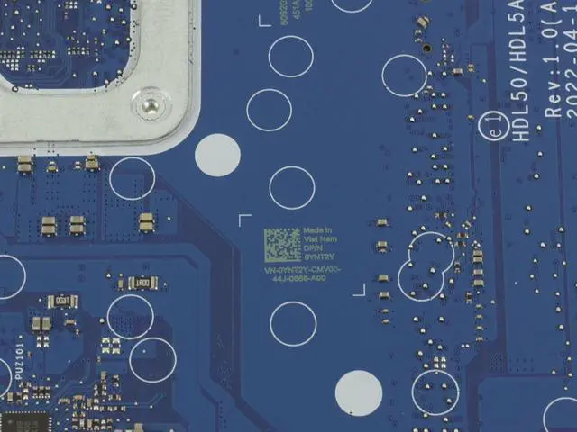 Alt view image 4 of 5 - Dell YNT2Y Intel i7-1255U Laptop Motherboard for Inspiron 15 3520 - Integrated Graphics - Dual Channel DDR4