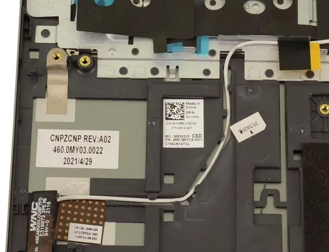 Alt view image 4 of 7 - Dell K1HM0 Laptop Backlit Keyboard Palmrest Assembly For Inspiron 14 5410