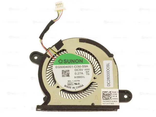 Alt view image 2 of 3 - FRK0V Dell XPS 9300 Genuine Cooling Fan - OEM