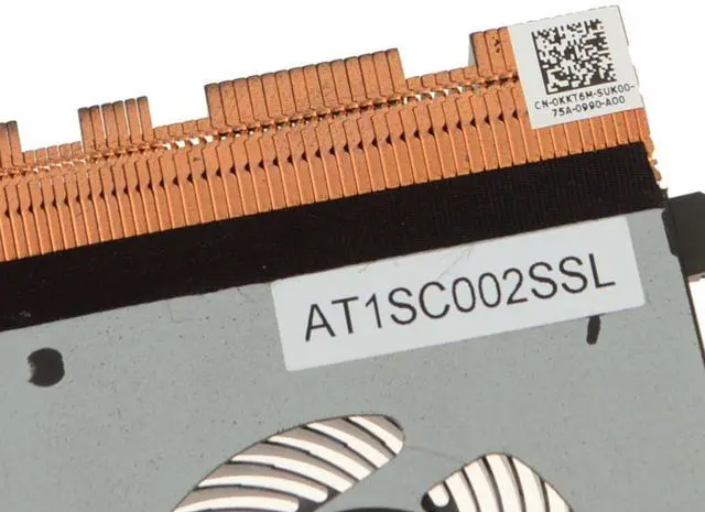 Alt view image 2 of 2 - Dell OEM Latitude 5480 CPU Assembly For Discrete Nvidia  Fan Heatsink KKT6M