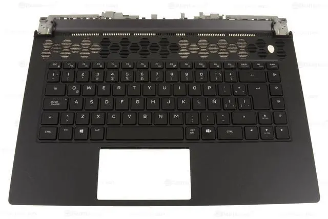 Main image of New Spanish OEM Alienware m15 R6 R5 Palmrest Keyboard Assembly 5J41W